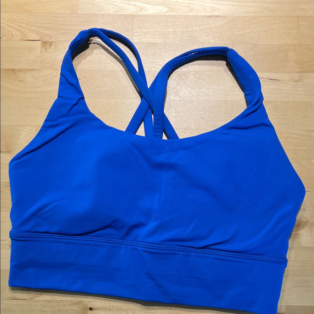 lululemon athletica Vibrant Blue Cross-Back Sports Bra - Picture 2 of 2
